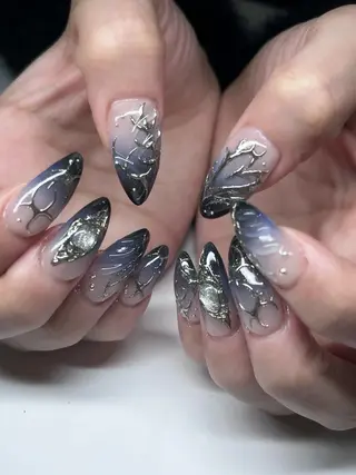 ネイル moca  心斎橋店所属・moca心斎橋店 Aina🐈‍⬛🤍のネイルデザイン