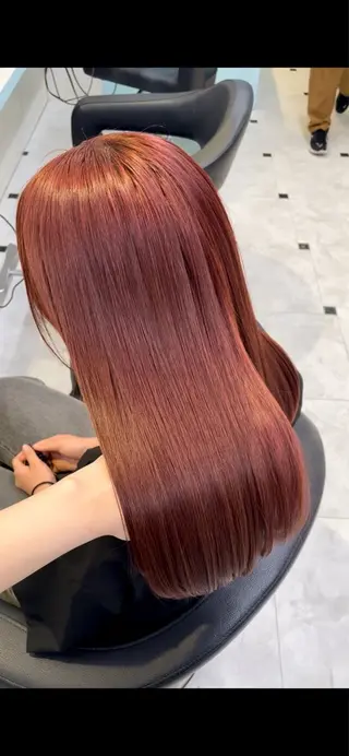 カラー 🇰🇷韓流暖色ヘア 🍒saaya🍒のヘアスタイル