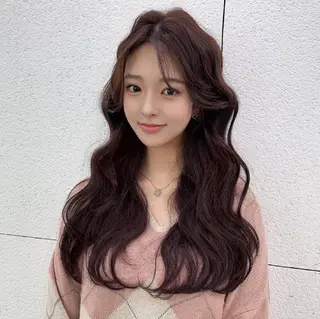 ロング 韓国特化エクステ🟨 エクステのヘアスタイル