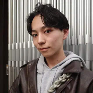 ショート パーマ メンズ 🌈圧倒的デザイン パーマ　関和希のヘアスタイル