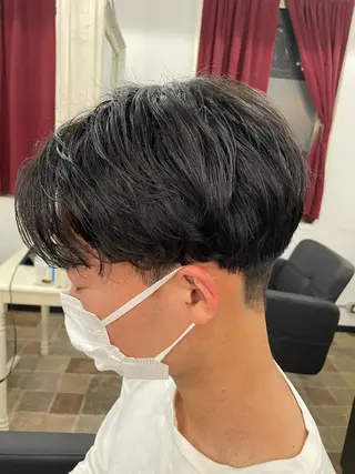 パーマ メンズ 山本 総司のヘアスタイル