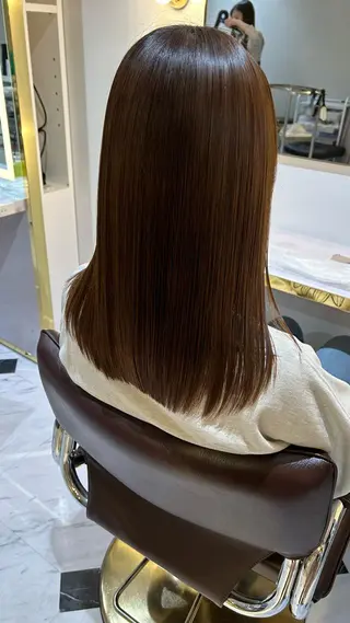 セミロング 髪質改善サロン🫧 戎谷栞菜のヘアスタイル