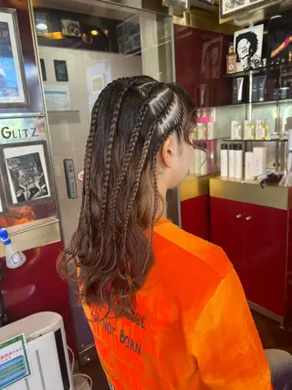ロング ヘアアレンジ 横浜カットパーマ 特殊/ 平林侑馬のヘアスタイル