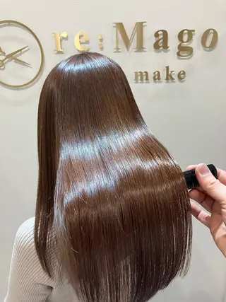 ロング カラー ヘアアレンジ キッズ 横浜関内髪質改善 re:Magoのヘアスタイル
