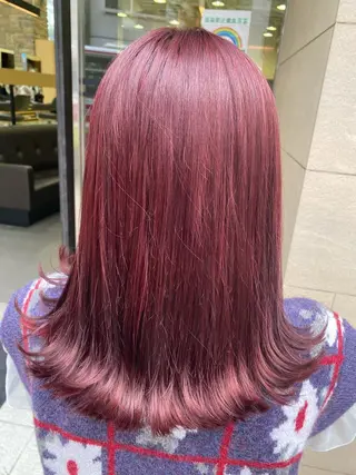 セミロング カラー ヘアアレンジ TSUNA 🌙 Lim 五反田のマツエク・マツパデザイン