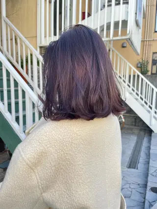 ミディアム カラー ラベンダー/レイヤー スタイル🤎mamiのヘアスタイル