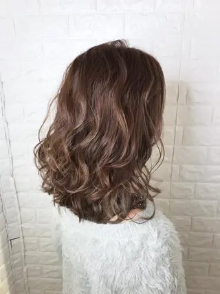 ミディアム カラー エイジングケア特化 美容師✂️山崎竜二のヘアスタイル