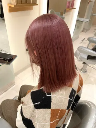 ミディアム カラー 美髪カラー✨本間 貴広のヘアスタイル