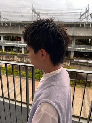 ショート メンズ パーマスタイル特化◎ 永戸圭汰のヘアスタイル