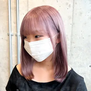 ミディアム カラー 🤡暖色レイヤー 🤡みさきのヘアスタイル