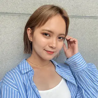 ショート 🎧パーソナルケア/ 透明感カラー/ミユのヘアスタイル