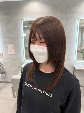 ミディアム ThairD_ yunoのヘアスタイル