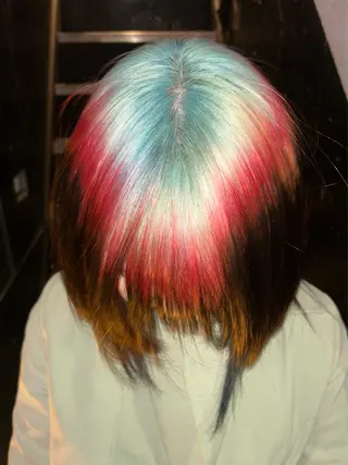 ミディアム カラー 🪽デザインカラー/ ブリーチ/陽向🪽のヘアスタイル