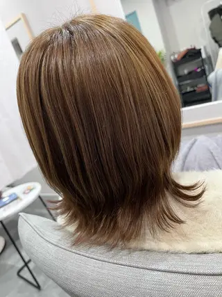 ミディアム カラー liL  hair サトウリョウタのヘアスタイル