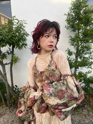 カラー 森田遥奈/透明感カラ ー/似合わせカットのヘアスタイル