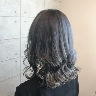 ミディアム カラー 烏丸韓国ヘア🇰🇷 ayaka🎀のヘアスタイル