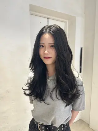 ロング 韓国ヘアメンズ・レデ ィース特化ミクのヘアスタイル