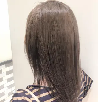ミディアム カラー パーマ ヘアアレンジ 【白髪ぼかし 専門GBG】自由が丘のヘアスタイル