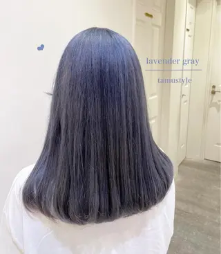 セミロング カラー シールエクステ横浜 🐏☁️miminaのヘアスタイル