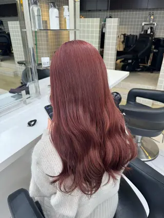 ロング カラー パーマ ヘアアレンジ メンズ キッズ 韓国系🇰🇷🩶 艶暗髪/MEIのヘアスタイル