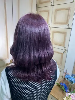 セミロング カラー メンズ 透明感カラー 古山 結季🌙🖤のヘアスタイル