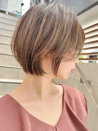 ショート カラー 縮毛矯正✨🫧 レイヤー川村利幸のヘアスタイル