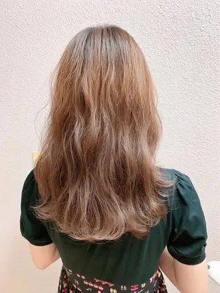 ロング カラー パーマ ケアカラー×髪質改善 🌙OKUBO🌙のヘアスタイル