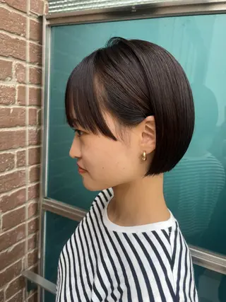 ショート カラー パーマ ヘアアレンジ メンズ 久木原 ゆりのヘアスタイル