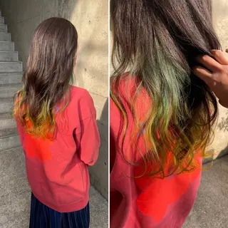 ロング カラー 日高 香織のヘアスタイル
