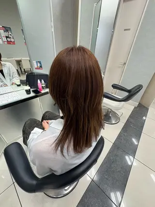 セミロング インナーカラー/ ブリーチ/ことねのヘアスタイル