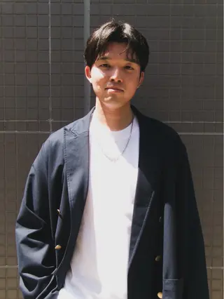 ショート パーマ メンズ 原宿↔︎浦和　美容師 折笠　亮のヘアスタイル