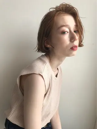 ショート 縮毛矯正/アレンジ FACE。ゆのんのヘアスタイル