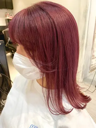 セミロング カラー ブリーチ koheiのヘアスタイル