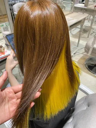 ロング カラー 芝田 望優のヘアスタイル