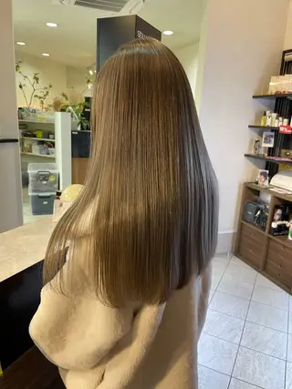 ロング カラー コレットヘアー 田中アヤノのヘアスタイル