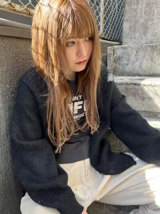 ロング カラー パーマ ヘアアレンジ メンズ キッズ ブリーチ ハイトーン 特化🌈フジタハルキのヘアスタイル
