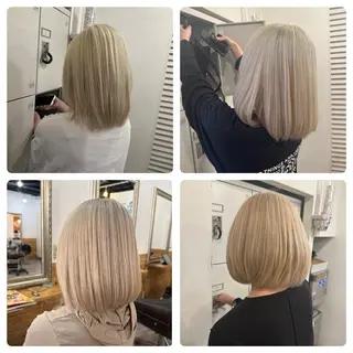 ショート カラー 髪質改善＆ブリーチ 伊勢　祐一郎のヘアスタイル