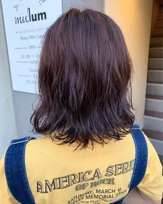 セミロング Yuuki🌷名古屋 栄 カラー/ボブのヘアスタイル
