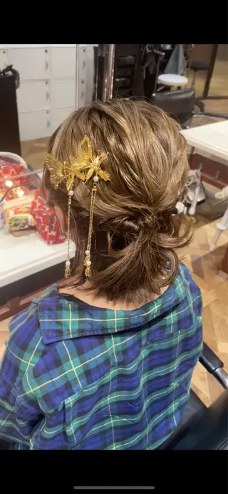 ヘアアレンジ ご新規様限定 透明感カラーKANAのヘアスタイル