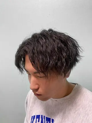 パーマ メンズ指名数No.1 鐸木桜子のヘアスタイル