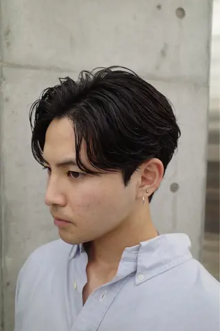 ショート カラー パーマ メンズ 似合わせカット /fifth富樫倭のヘアスタイル