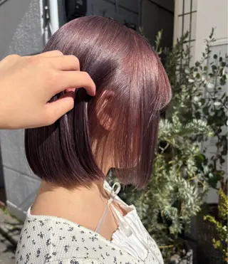 ショート カラー レイヤー/艶カラー/ KIHO🥥︎のヘアスタイル