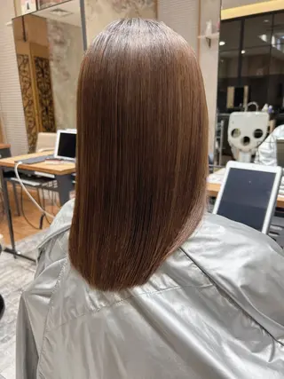 ミディアム 新宿グレージュ藤田 大樹のヘアスタイル