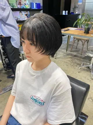 ショート 八戸パーマ/メンズパ ーマ/シンゴ。のヘアスタイル