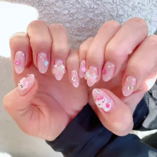 ネイル マジョリカ ブルーのネイルデザイン