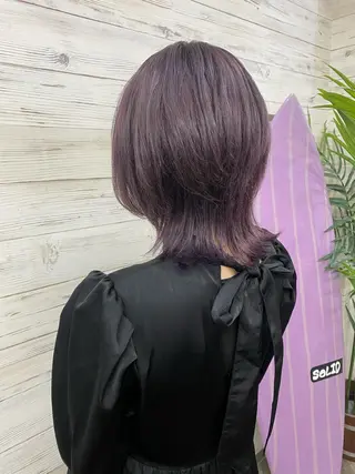 ショート カラー ヘアアレンジ アイブロウ LAVENDIA 初音のヘアスタイル