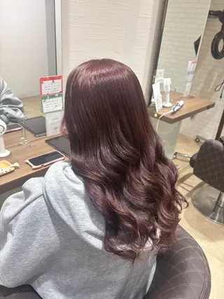 ロング カラー Aimi🎀 浦安/じゅわっと暖色のヘアスタイル