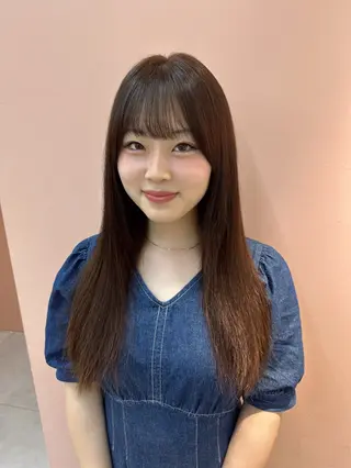 ロング カラー 安井 美咲希のヘアスタイル