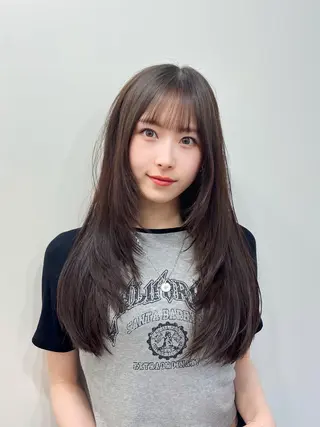 ロング カラー パーマ ヘアアレンジ メンズ キッズ ネイル マツエク・マツパ アイブロウ 渋谷レイヤーカット❌ 縮毛矯正専門/武田涼のヘアスタイル