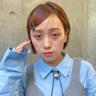 ショート カラー レイヤー/柔らか 透明感カラー/ゆきなのヘアスタイル